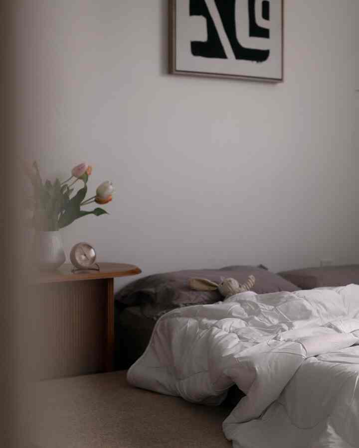 Summer bedroom style 🤎


#SummerReady 
#summerrefresh #summerbedding  #summervibes #summerstyle #summerathome #summerinterior #bedroom #bedroominterior #bedroomdecor #vase #flower #beddinginterior #canvasframe #rug #lamp #japandi #Nordicinterior 