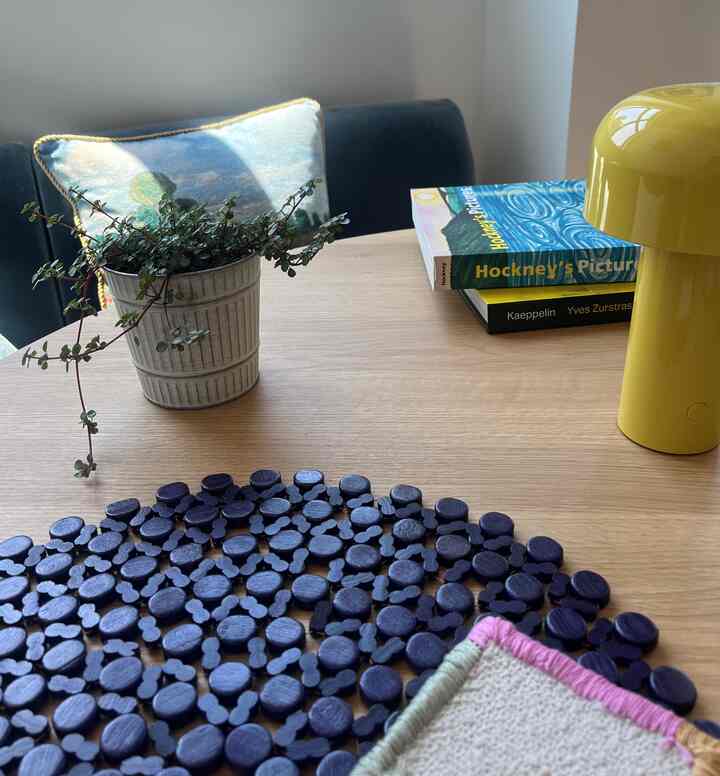 Enjoying the sunlight coming through the dining nook!

#pillowcover #placemat #roundplacemat #diningdecor