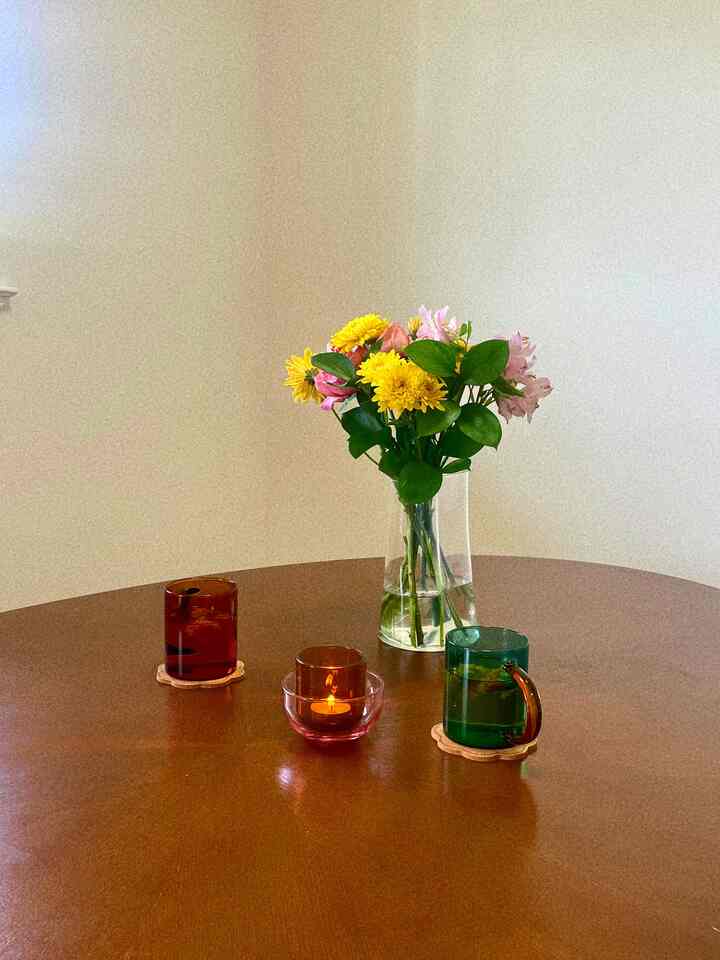 #teatime #glass #candle 