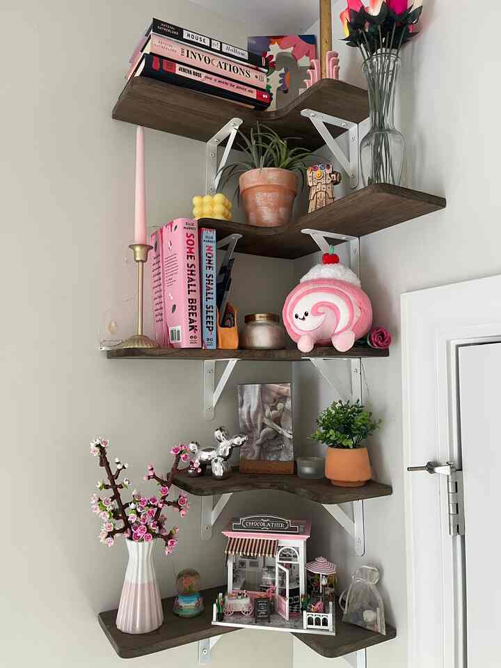 my favorite corner in my room #shelves #shelf #shelvesdecor #minidecor #decor #lego 