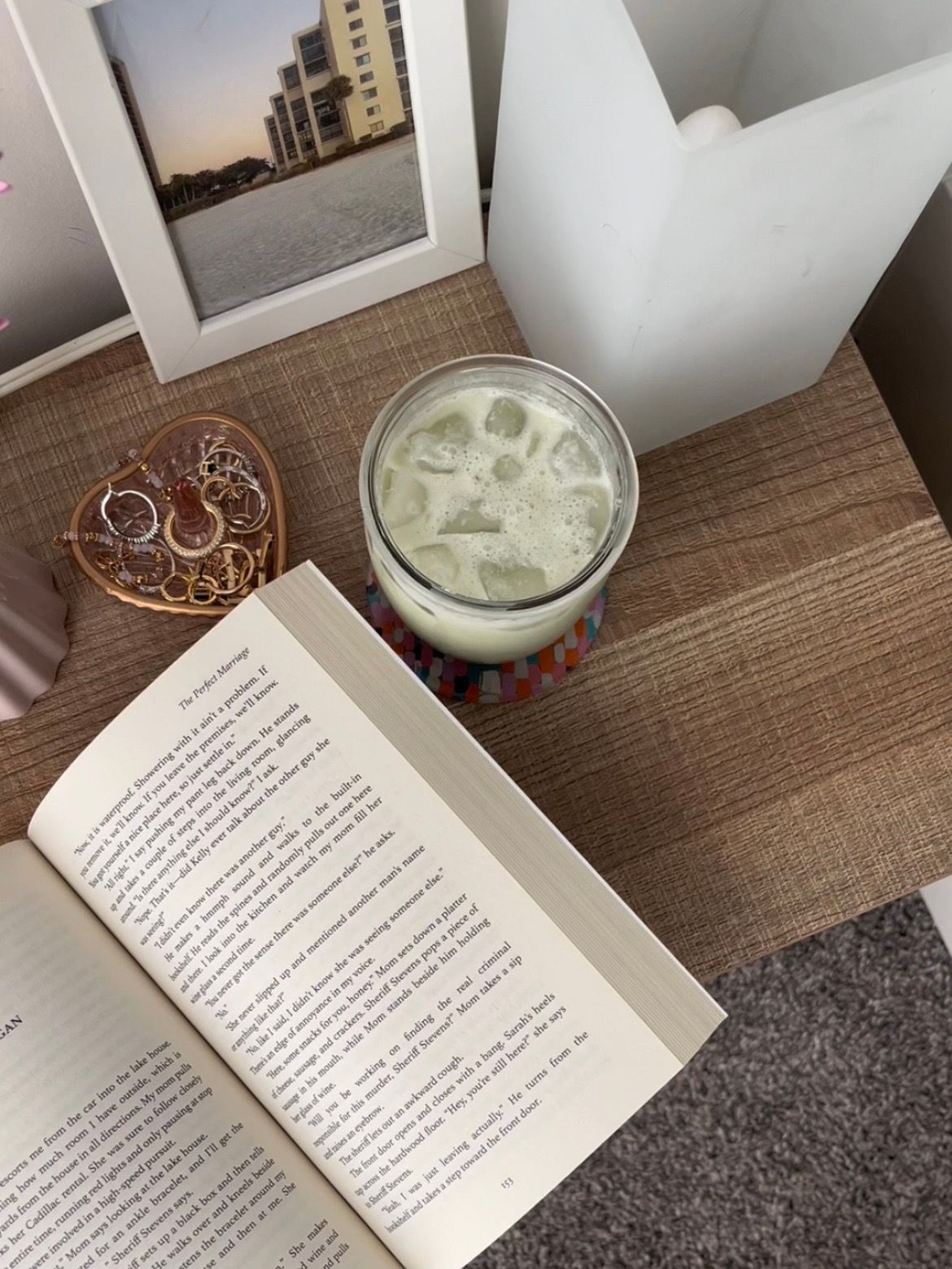 the perfect morning setup #nightstand #bedsidetable #bedroominterior #bedroomdecor 