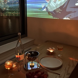 at home date night 🍓🍫 #datenight #fall #athome #cozy