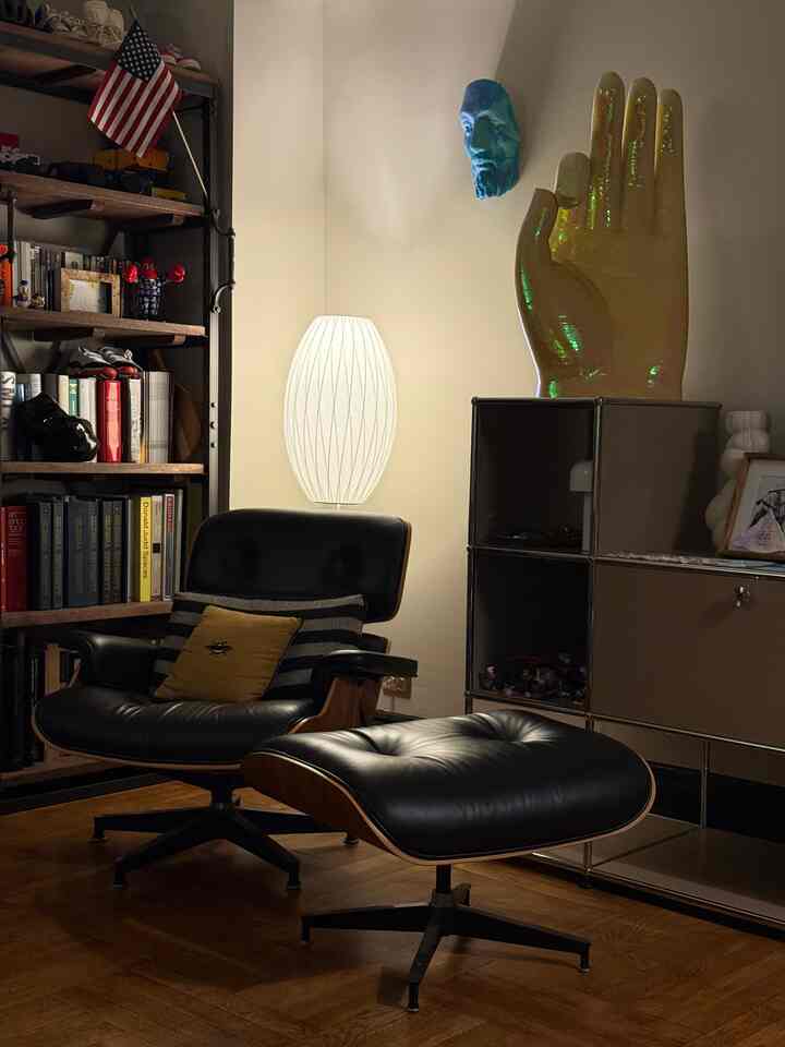 That reading corner 🫶

#livingroom #eames #loungechair