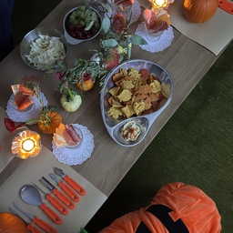 spooky vibes #halloween #hosting #cozy