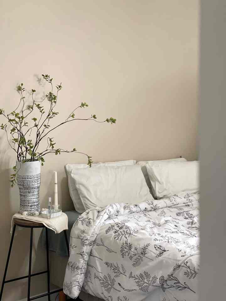 The image I’ve always aimed for in my room has been minimal. I wanted a room with plain white walls and no frames, but little by little, small items started to appear. It’s still a minimal space where my family sleeps together, but I’ve been experimenting with my favorite rings on candles and trying out different things to create my own little corner. Now, I’m thinking about hanging a frame. What kind of frame would be best? :) 

#Minimalism #MinimalInterior #HomeDecor #InteriorDesign #HomeStyling #CozyHome #InteriorInspo #WhiteInterior #RoomDecor #MyRoom #SmallSpaceDecor #DecorInspiration #HomeVibes #InteriorAddict #HomeAesthetics