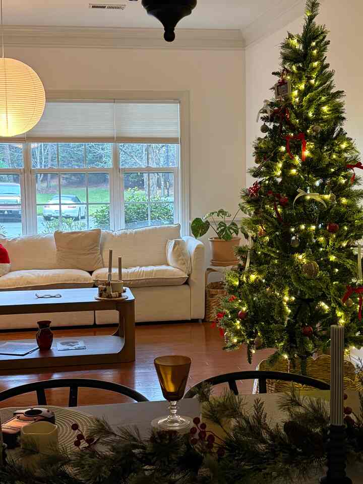 Will it snow today?❄️

#minimal #christmastree #christmas #winterdecor #cozy #ohousetree