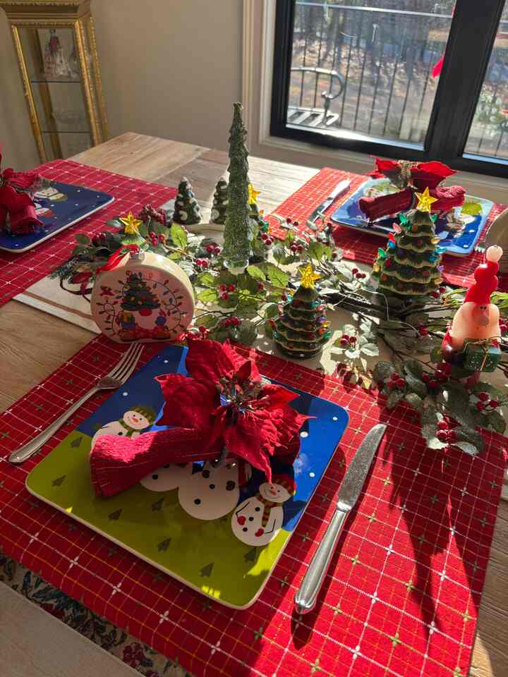 For this season, my favorite color can be red…and green🎄❤️💚




#cozyhome #christmastree #holidayvibe #christmasvibe #tablesetting #christmastablesetting #holidaygather #holidayglow #cottage #modernfarmhouse 