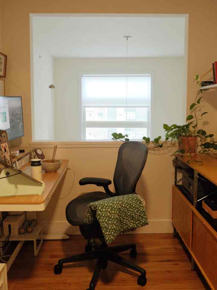 Candid shot of my working space. I usually eat breakfast and lunch from here too 😆

#homeoffice #wfhsetup #homeofficesetup #taskchair