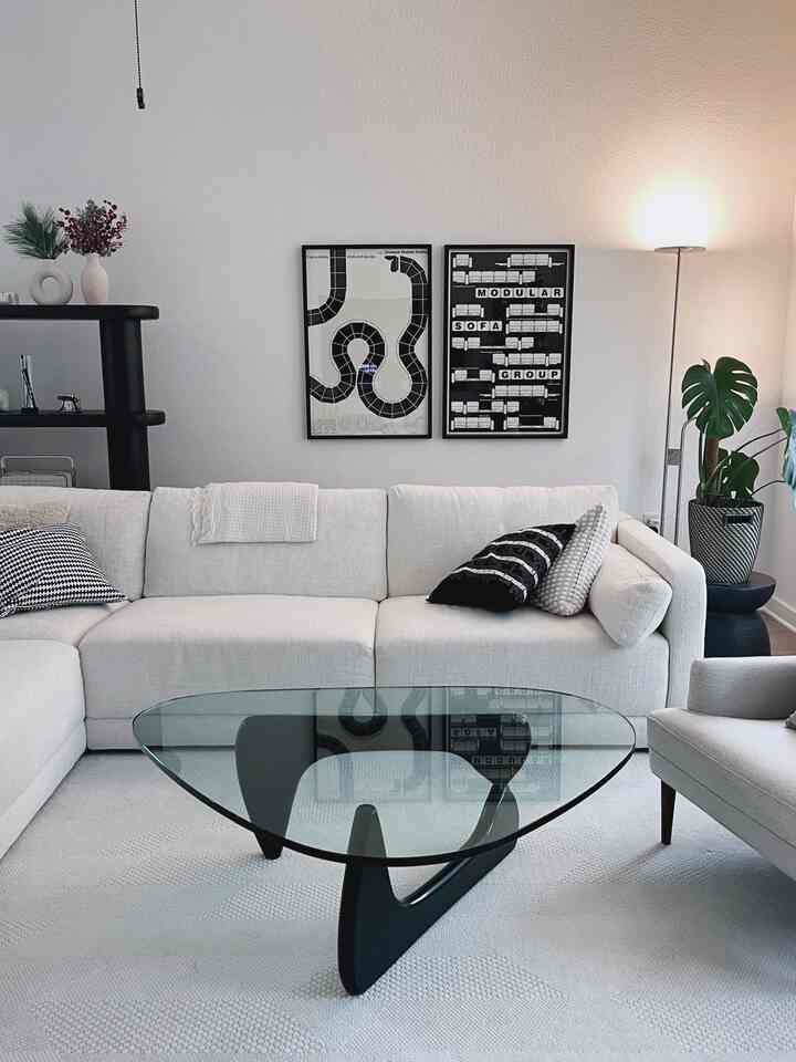 Welcome to my home sweet home🤍
#livingroom #modern #isamunoguchi