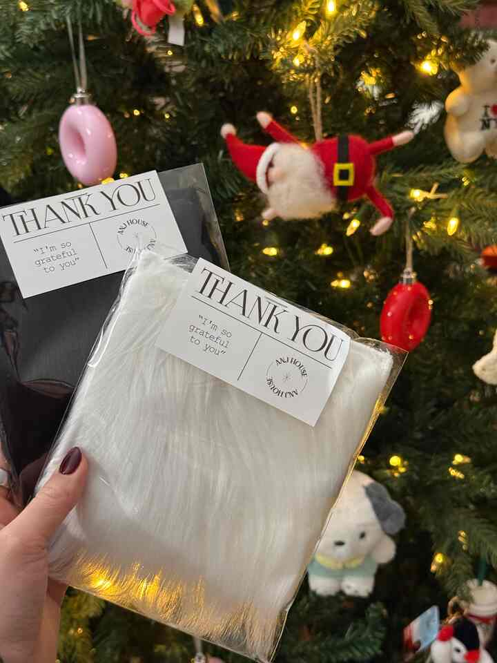 Ohouse furry coasters just in time for the holidays!! 
The kitchen is decked with holidat glassware #holidays #glassware #coaster #kitchendecor