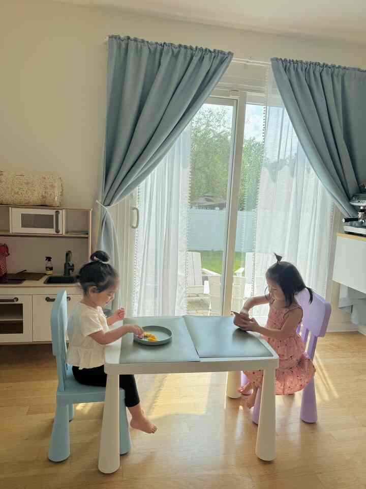 Girls' kitchen & dining area 🩵💜

#ikea #kidroom