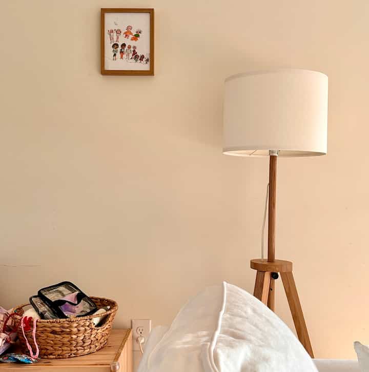 #warm #floorlight #frame #wood #white #ikealight 