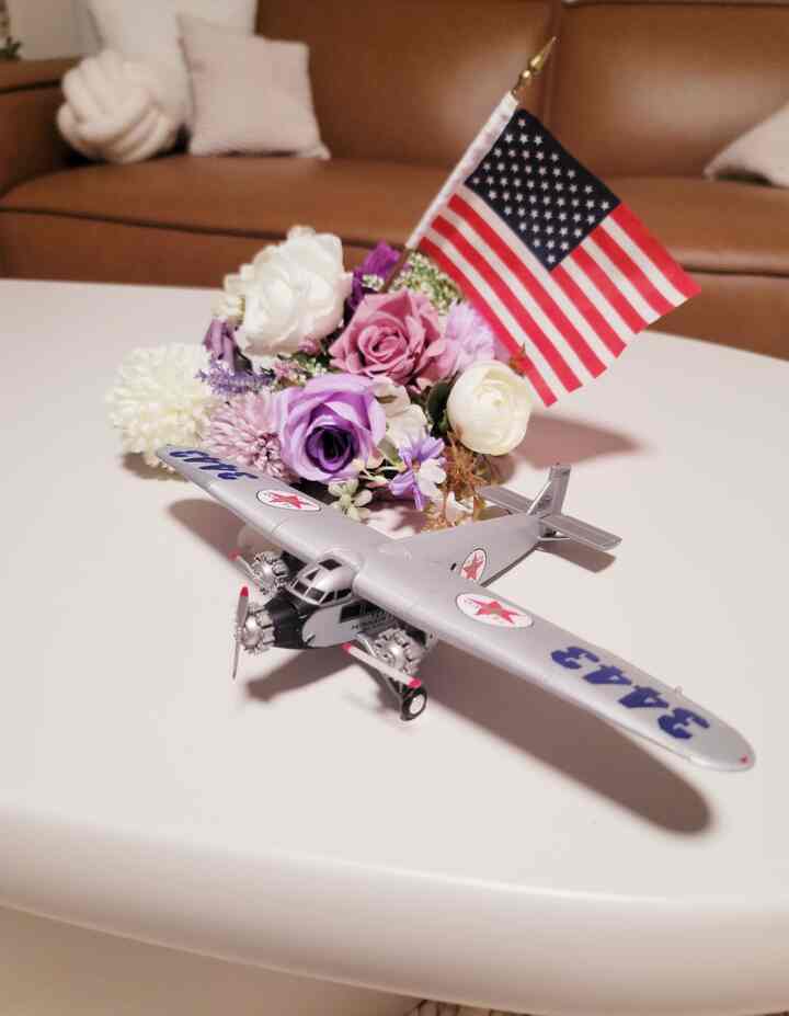 Simple July 4th touches 🇺🇸✈️
Texaco’s first plane and an American mini flag—each piece quietly celebrating freedom and connection. Sometimes it’s the small scenes that feel the most meaningful.

 #July4thDecor #July4Vibes #FourthDecor #IndependenceVibes #FestiveAtHome #July4thReady