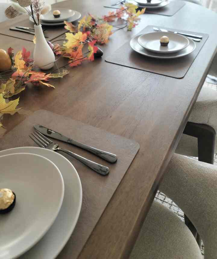 Tagged posts featuring Cowhide Pattern Faux Leather Placemats Set (6 colors) 2