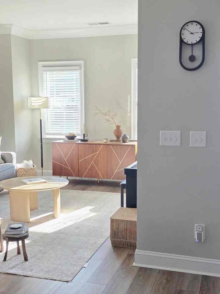 Found this hidden gem at Walmart.
Cute wall clock that’s affordable and stylish

#wallclock #OhouseCozy #livingroom #livingroomdecor #clock #cozyhome #neutral 