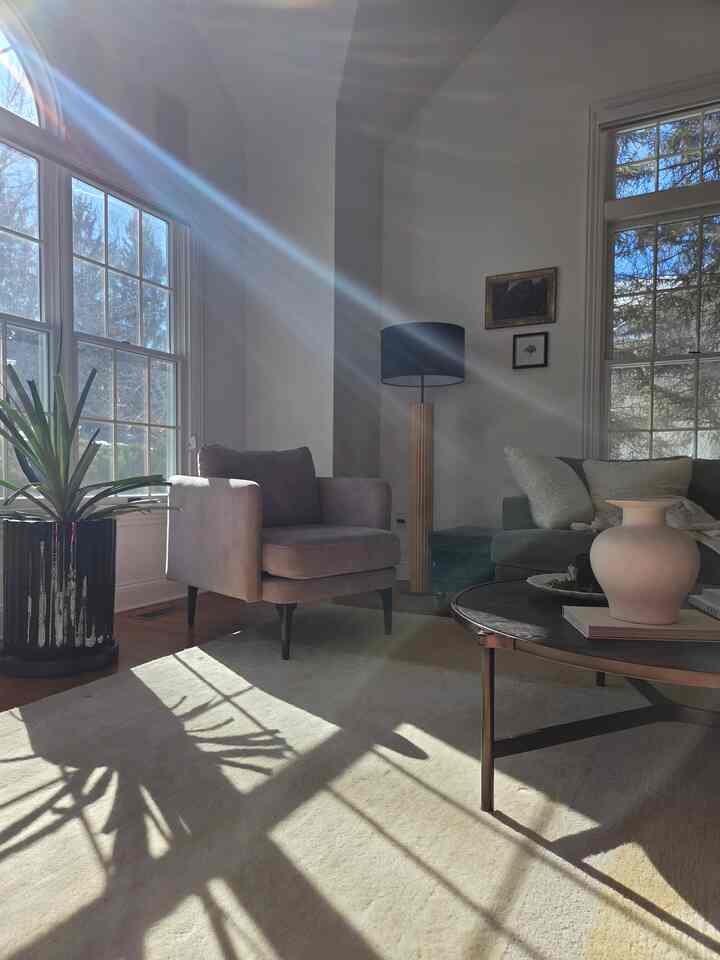Back to clean living room 
I will miss my tree, but still love to see without it. 
#welcomingspring #byebyechristmas #2026