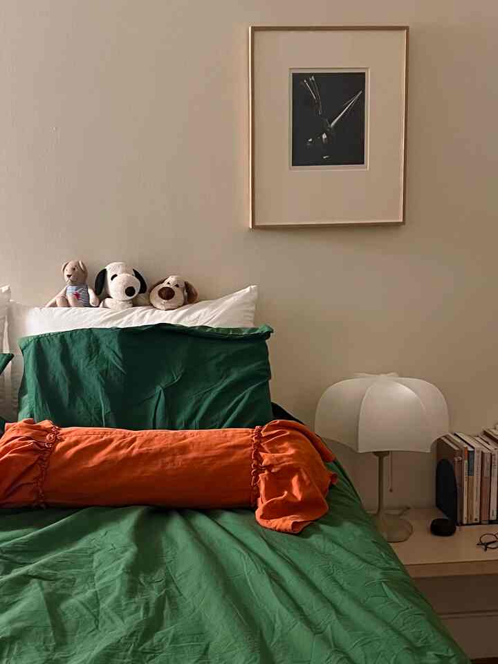 Green moment in the bedroom. Glad I changed it up for spring!
#Duvetrecommendation #duvetcover #bedroom #colorinterior #bedroom #bedding #stylinghome 