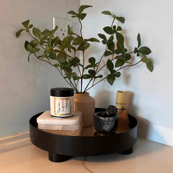 Our lil matcha station #kitchendecor #matchastation #target