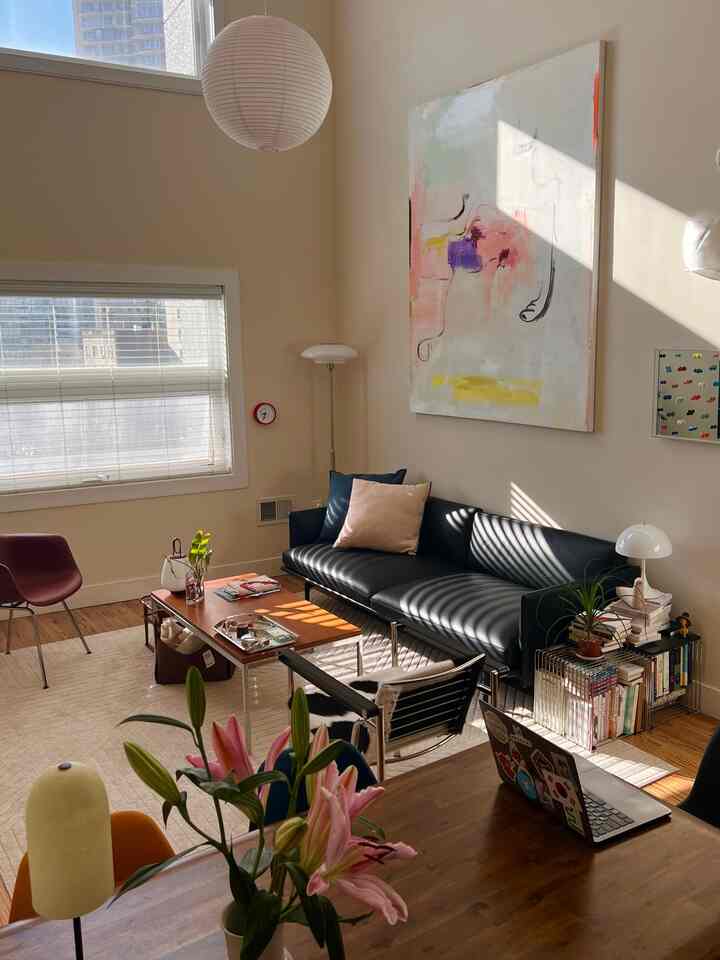 Sun drenched living room this morning. We haven’t gotten a lot of sun where I live so this was a gift. I have been enjoying the new layout of my apartment as well! The dining table is now closer to the livingroom and I’ve been using the dining table as a work corner as well.

#sunlight #livingroom #livingroominterior #coffeetable #sofa #loungechair #warm #warmth #warmfeeling
