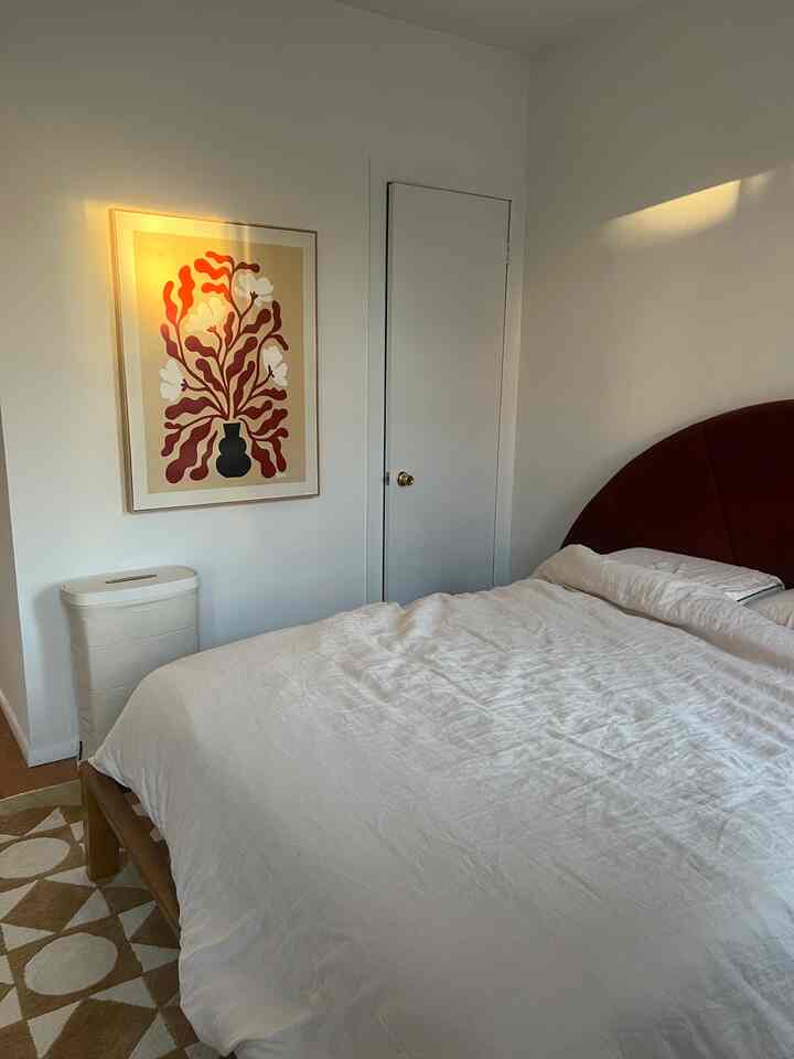 Morning light in the bedroom ❣️#bedroom #headboard #linen