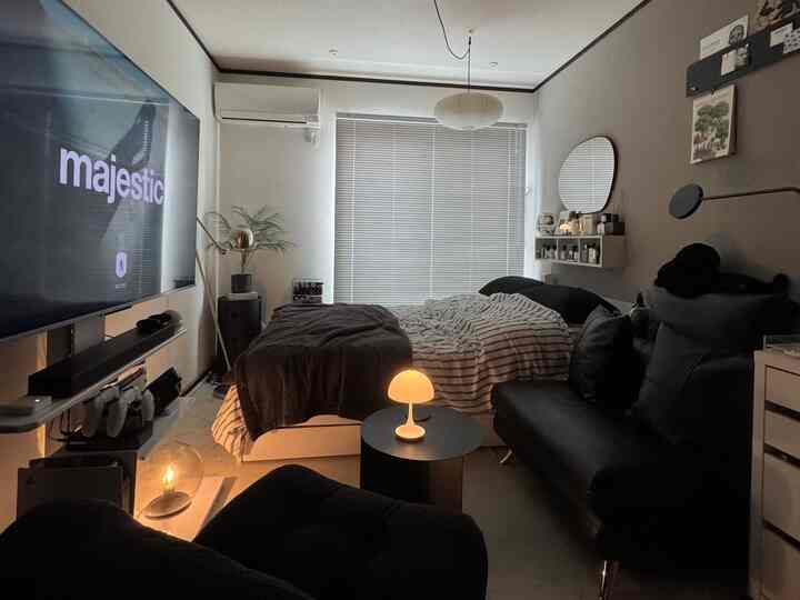 🇯🇵 1K｜モノトーンで統一したシンプルインテリア