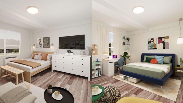 🔨Cozy Chic or Modern Eclectic? 2 Designers makeover the same 476sq ft apartment