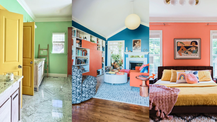 🏠 Inside a vibrant 1300 sq ft tropical-inspired home in North Carolina