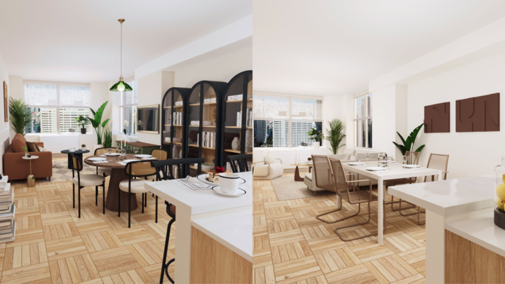 🔨Transitional or Contemporary? 2 Designers makeover the same 776 sq ft apartmen