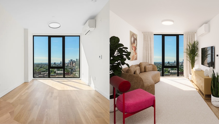 Apartment makeover: Transitional Modern 776 sq ft ($5000 budget)