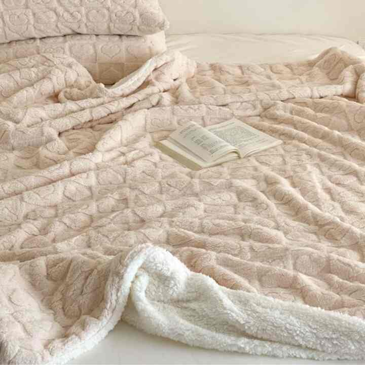 HOKMAH Sherpa Fleece Throw Blanket