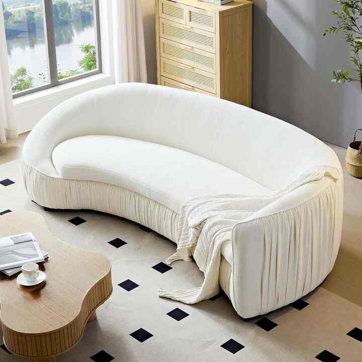 Curved Sofa Modern Sectional Couch