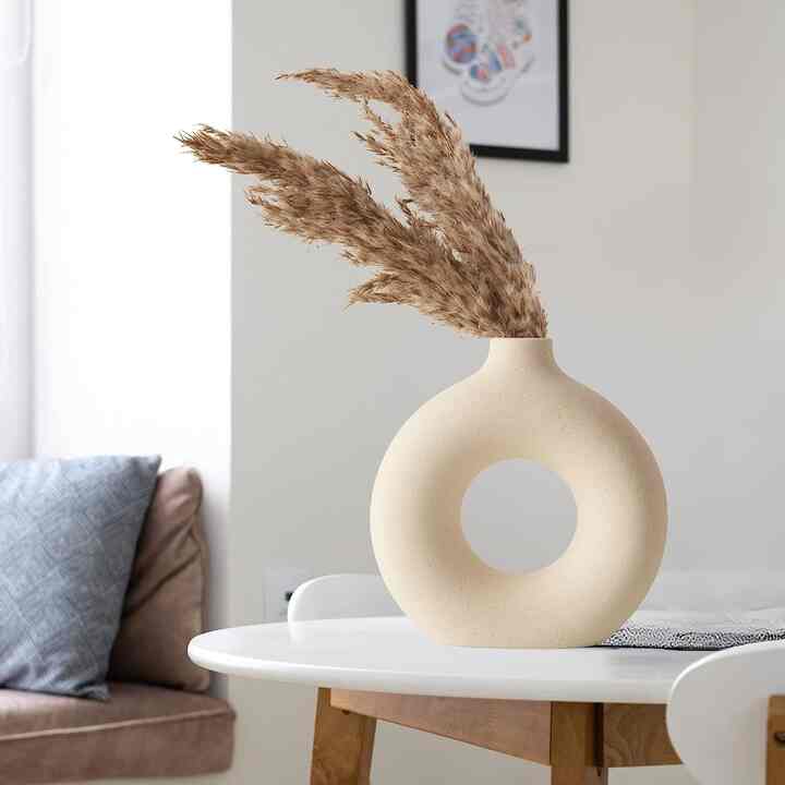 Sapphire White Ceramic Vase