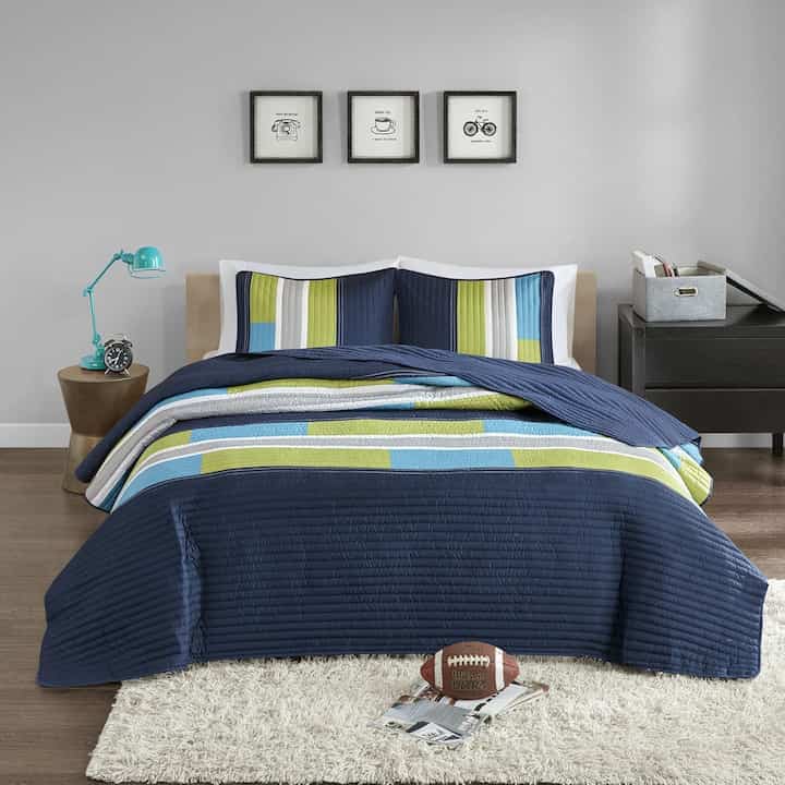 2 Piece Quilt Coverlet Bedspread