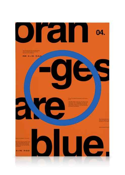 Oranges Are Blue Canvas print