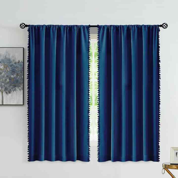 Pompom Blackout Window Curtains