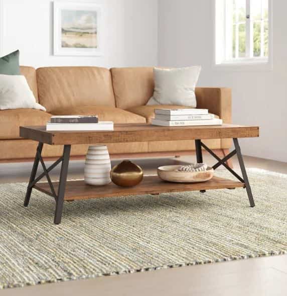 Laguna Solid Wood Top Coffee Table (Multiple Options)