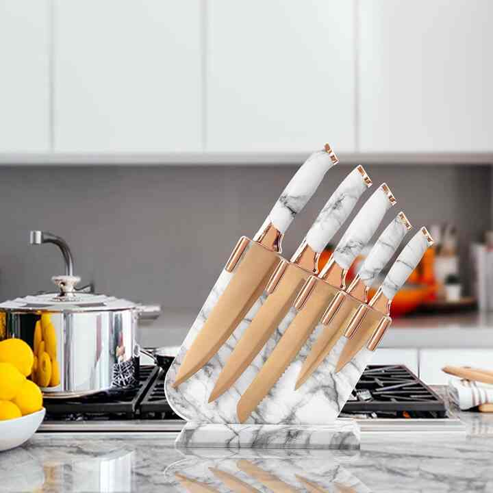 Champagne Gold Knives Set