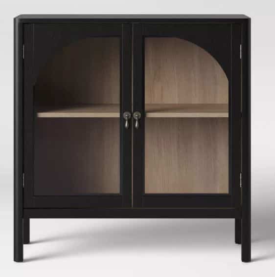 New Bedford 2 Door Accent Cabinet Black