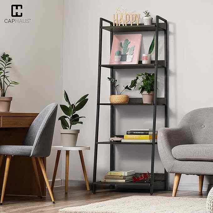 CAPHAUS 5 Tier Ladder Bookshelf