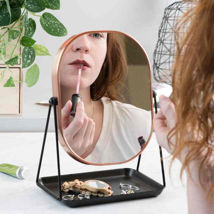 Navaris Vanity Mirror with Tray