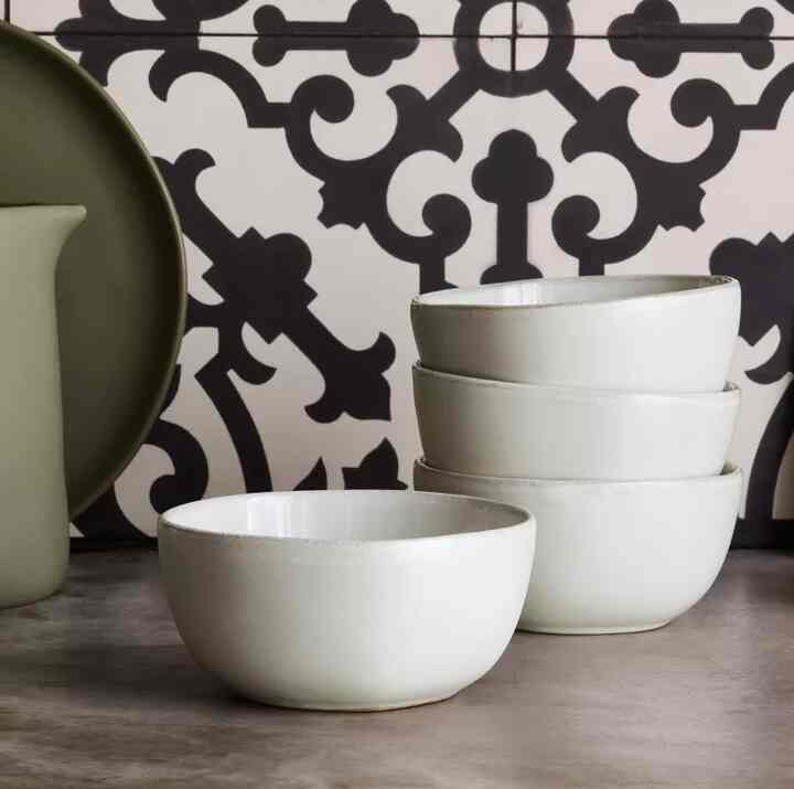 8.5oz Stoneware Mini Bowl Cream (2 colors)