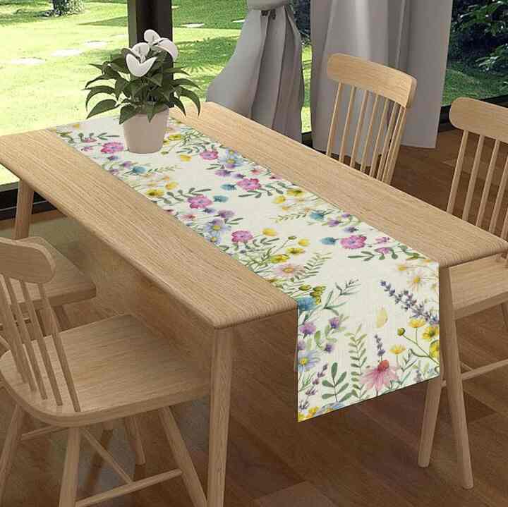 Wild Floral Table Runner