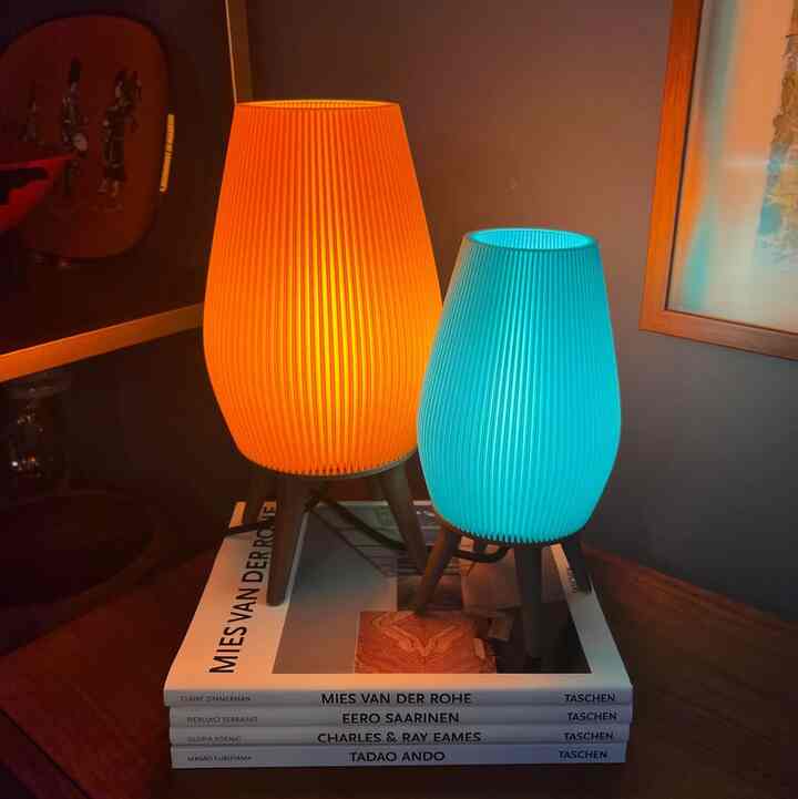 Mid Century Modern Beehive Lamp (Multiple options)