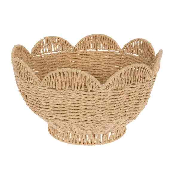 Scalloped Woven Bowl
