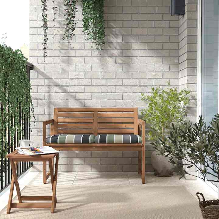 NÄMMARÖ Bench with backrest