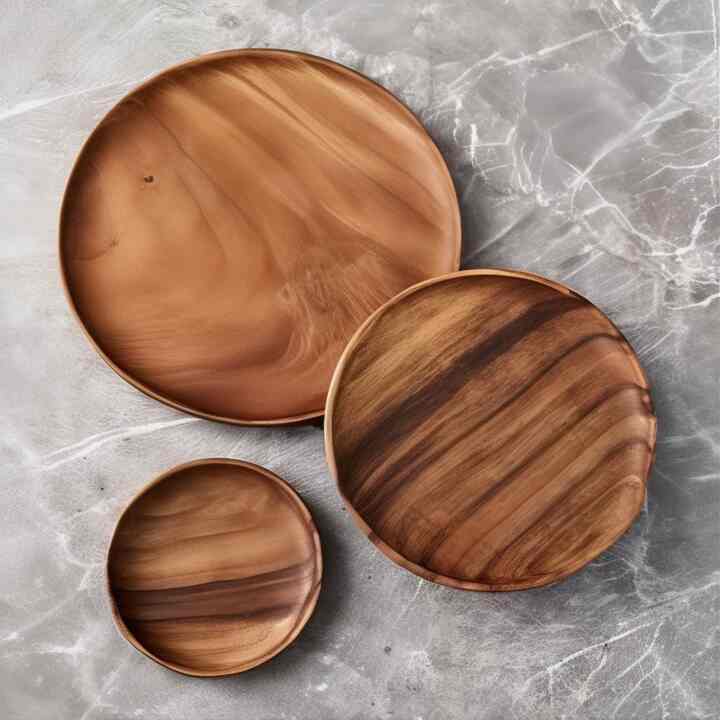 Tondo 9" Acacia Plate