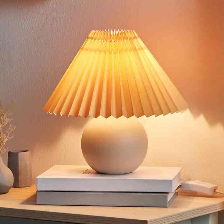 Brightech Serena Mid-Century Round Table Lamp