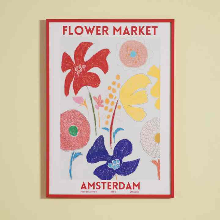 Amsterdam Flower Market Artwork (3 sizes)