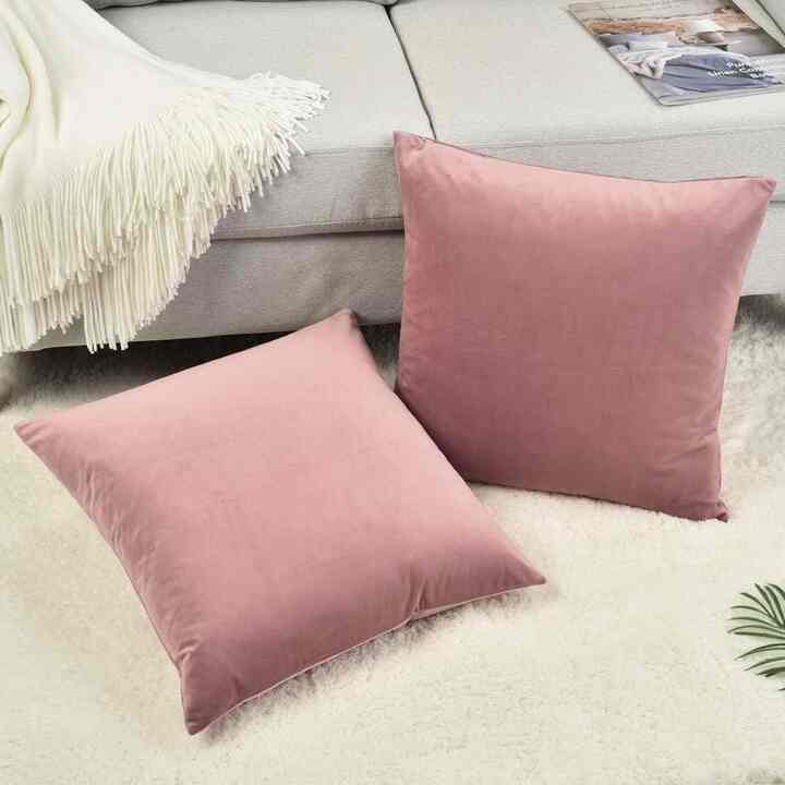 Decorative Velvet Throw Pillow Cover