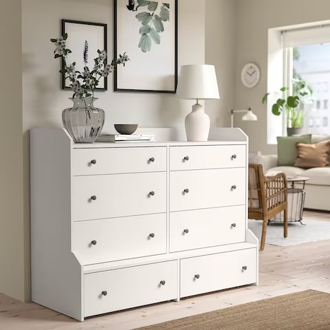 IKEA HAUGA 8-drawer dresser (2 colors) | Storage Drawers Traditional Style Cabinets | Ohouse IKEA HAUGA 8-drawer dresser (2 colors) | Storage Drawers Traditional Style Cabinets | Ohouse